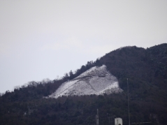 雪の大文字山