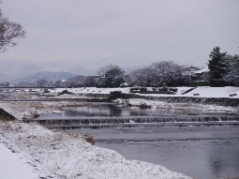 賀茂川の雪景色(20180115)
