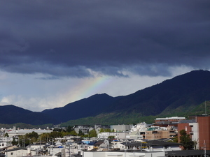 比叡山と虹(20190118)